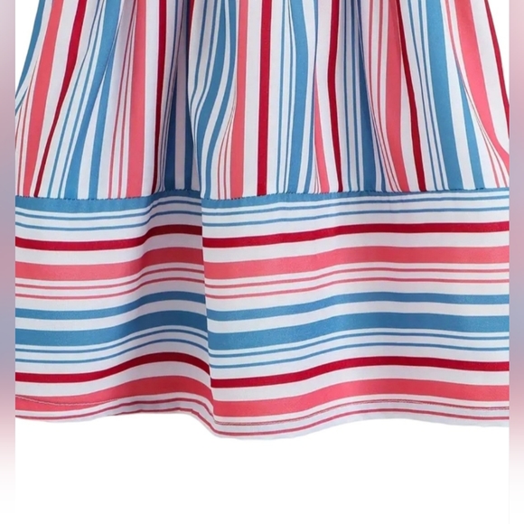 Girls Fun Striped Summer Dress - Picture 4 of 9